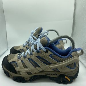 MERRELL  Moab 2 Ventilator Hiking Performance Shoes Aluminum WMNS Sz 6